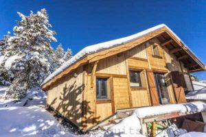 façade sud du chalet Nest